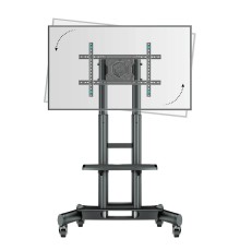ONKRON мобильная стойка для ТВ 40"-75", макс 45кг, наклонная, с вращением, чёрная TS1551R