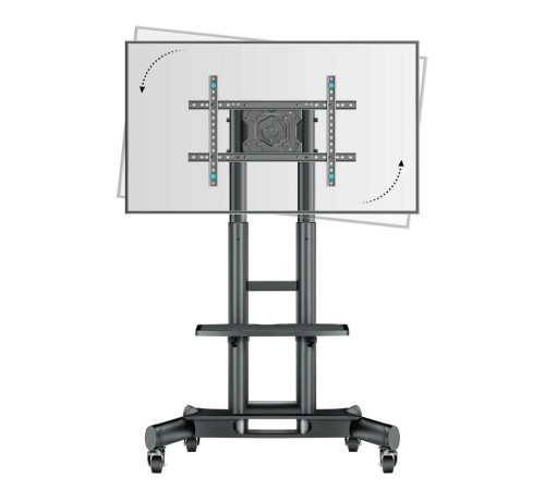 ONKRON мобильная стойка для ТВ 40"-75", макс 45кг, наклонная, с вращением, чёрная TS1551R ONKRON мобильная стойка для ТВ 40"-75", макс 45кг, наклонная, с вращением, чёрная TS1551R