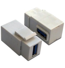  Модуль Keystone, USB 3.0, тип A, мама-мама, 90 градусов, белый