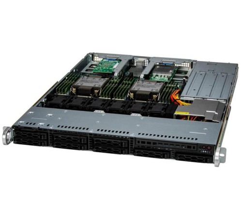 Сервер Supermicro SuperServer 1U 121C-TN2R 2x4510/ 4x32Gb/ 1xD3 S4520 480GB SATA/  2x10GbE/ SFT-DCMS-SINGLE/ 1st config