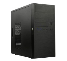 Корпус MiniTower Powerman ES555 Black PM-500ATX-F U3*2+U2*2 +2*combo Audio; additional HDD cage; intrusion switch; power button lock; Plastic Tooless part mATX