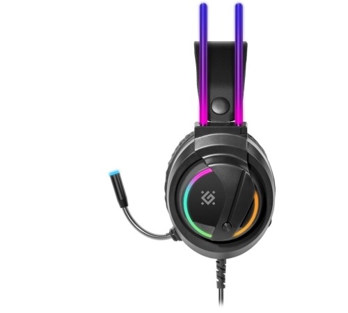 Defender Игровая гарнитура Flame черный, RGB, провод 2 м