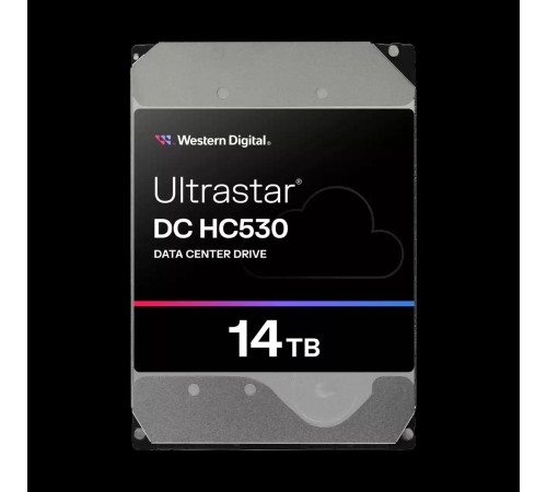 Жесткий диск/ HDD WD SATA Server 14tb Ultrastar DC HC530 7200 6Gb/s 512MB 1 year warranty (replacement WUH721414ALE6L4, ST12000NM0008)