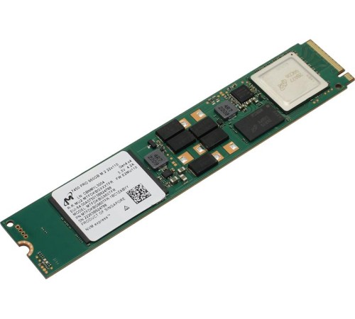 Твердотельный накопитель Micron 7450 PRO 960GB NVMe M.2 (22x110mm) PCIe 4.0 x4, R5000/W1400MB/s 3D TLC 1DWPD 520K/82K IOPS 1700TBW SSD Enterprise Solid State Drive, 1 year, OEM (потертости, следы установки)