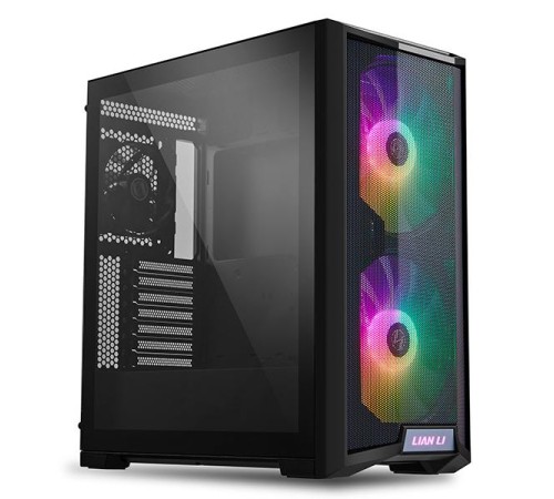 Корпус LIAN LI Lancool 215 Black, Medium Case: E-ATX (width: under 280mm), ATX, M-ATX, ITX, 2xUSB 3.0, 1xAudio, Included Fans: 2x200mm 800RPM ARGB, 1x120mm 1100 RPM (незначительное повреждение коробки)
