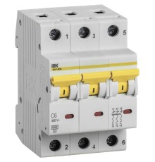 KARAT Авт. выкл. ВА47-60M 3P C 6А 6кА IEK