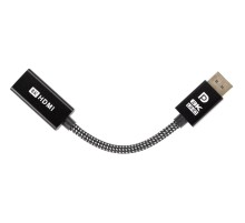 Адаптер/ Адаптер DP-M --> HDMI-F 4K@120Hz, 8K@30Hz, оплетка, 0.15м Telecom (TA660)