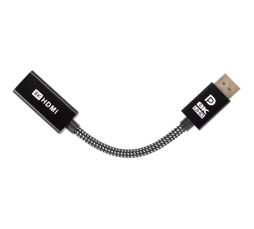 Адаптер/ Адаптер DP-M --> HDMI-F 4K@120Hz, 8K@30Hz, оплетка, 0.15м Telecom (TA660) Адаптер/ Адаптер DP-M --> HDMI-F 4K@120Hz, 8K@30Hz, оплетка, 0.15м Telecom (TA660)