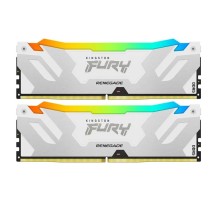 Оперативная память Kingston 32GB 8000MT/s DDR5 CL38 DIMM (Kit of 2) FURY Renegade RGB White XMP