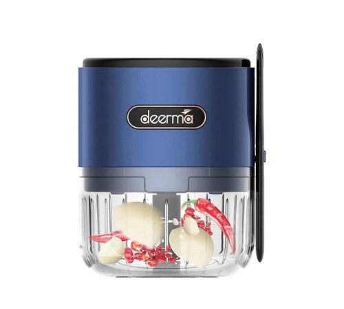 Портативный измельчитель deerma Mini Food Chopper Electric DEM-JS100 Blue, 40W, volume - 150ml Портативный измельчитель deerma Mini Food Chopper Electric DEM-JS100 Blue, 40W, volume - 150ml