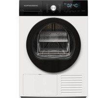 Сушильная машина KUPPERSBERG/ Сушильная машина KUPPERSBERG, High-Tech, загрузка 10 кг, 15 программ, тепловой насос, отсрочка старта, реверс барабана, электронное управление, блокировка от детей, энергоэффективность А++, цвет белый