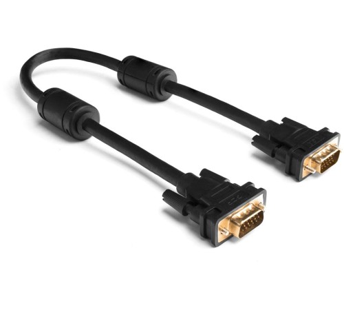 Greenconnect Кабель SVGA 10.0м чёрный, позолоченные контакты, ферритовые кольца, OD8.0mm. 15M / 15M Premium GCR-VM2VM2-10.0m, 28/28 AWG, двойной экран Greenconnect Кабель SVGA 10.0м чёрный, позолоченные контакты, ферритовые кольца, OD8.0mm. 15M / 15M Premium GCR-VM2VM2-10.0m, 28/28 AWG, двойной экран
