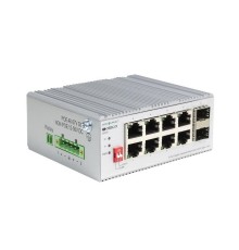 Коммутатор/ Unmanaged Industrial Switch 8x1000Base-T, 2x1000Base-X SFP, Surge 4KV, -40 to 75°C