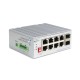 Коммутатор/ Unmanaged Industrial Switch 8x1000Base-T, 2x1000Base-X SFP, Surge 4KV, -40 to 75°C