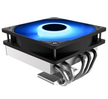 Кулер для процессора ID-COOLING IS-50 MAX RGB V3 LGA1700/1200/115X/AM5/AM4 низкопрофильный высота 77mm (27шт/кор, TDP 130W, PWM, 5 тепл.трубок, RGB FAN 120mm) BOX