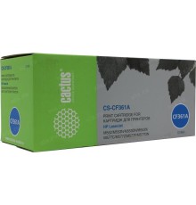 -/ Картридж лазерный Cactus CS-CF361A CF361A голубой (5000стр.) для HP CLJ M552dn/M553dn/M553N/M553x