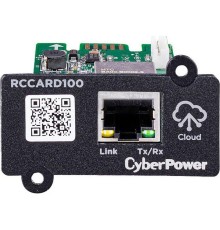 Карта облаачного мониторинга/ Cloud monitoring card CyberPower RCCARD100 NEW  для 1ф устройств, проводная Ethernet
