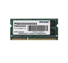 память Patriot DDR3L 4GB 1600MHz SO-DIMM SINGLE 1*4GB CL11 11-11-11 1.35V