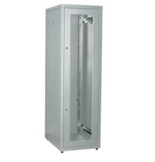Шкаф LINEA E 42U 600х800мм двери 2шт стек. и метал. сер.