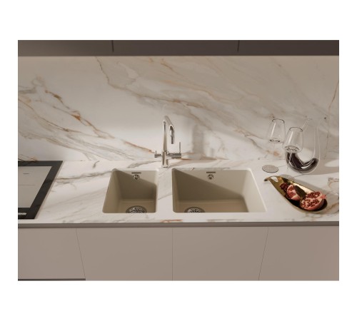 Кухонная мойка RIVELATO RIVELATO Мойка BERKANA 45 1-чаш 485*455, монтаж: универсальный, материал: кварц, цвет: темно-бежевый Кухонная мойка RIVELATO RIVELATO Мойка BERKANA 45 1-чаш 485*455, монтаж: универсальный, материал: кварц, цвет: темно-бежевый