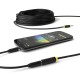 Greenconnect Удлинитель аудио 0.5m jack 3,5mm/jack 3,5mm черный, желтая окантовка, ультрагибкий, 28AWG, M/F, Premium GCR-STM1114-0.5m, экран, стерео