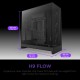 Корпус без блока питания/ Case NZXT H9 Flow (2025), Midi-Tower, TG, 3x140mm + 1x120mm, 2xUSB-A 3.2 + 1xUSB-C 3.2, E-ATX, ATX, mATX, mITX Black