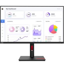 Монитор Lenovo ThinkVision T32p-30 31.5" 16:9 UHD (3840x2160) IPS, AG, 4ms, 350N, 1xHDMI 2.1, 1xDP 1.4, 1x USB-C 3.2 Gen 1 (DP 1.4 Alt mode), 4x USB-A 3.2 Gen 1, 1x USB-B 3.2 Gen 1, 1xEthernet(RJ45), LTPS, 1Y