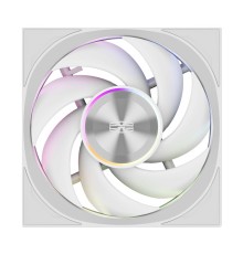 Кулер для корпуса/ Case Cooler PCCooler F7 X120 ARGB WH 3IN1 (120x120x28mm, 4-pin PWM, ARGB, 83CFM, 33.1dBA, 3000RPM, White, 3pcs)