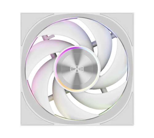 Кулер для корпуса/ Case Cooler PCCooler F7 X120 ARGB WH 3IN1 (120x120x28mm, 4-pin PWM, ARGB, 83CFM, 33.1dBA, 3000RPM, White, 3pcs)