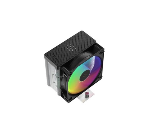 Кулер для процессора Ocypus Gamma A40 BK ARGB Digital, 100mm ARGB FAN, Top Display Panel, 4 HEAT PIPES, 4-PIN PWM, 600-2400 RPM, 29.5DBA, HYDRO BEARING, LGA115X/1200/1700/18XX, AM4/AM5