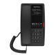 Отельный SIP-Телефон Fanvil H4W, 2 SIP-акк., POE, БП в комп., 1x100 Mbps, Wi-Fi 6, Чёрный, 5 прог. клав.