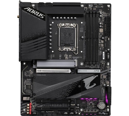 Материнская плата/ MB GIGABYTE INTEL Z790 s1700, 4xDDR5(192GB), HDMI 2.0/DP, 1xPCIe 5.0x16, 1xPCIe 4.0x16, 1xPCIe 3.0x16, 1xLAN (2.5GbE), Wi-Fi, BT, 6xSATA 6Gb/s, 4xM.2, 1xUSB-C, 5xUSB 3.2, 4xUSB 2.0, ATX Материнская плата/ MB GIGABYTE INTEL Z790 s1700, 4xDDR5(192GB), HDMI 2.0/DP, 1xPCIe 5.0x16, 1xPCIe 4.0x16, 1xPCIe 3.0x16, 1xLAN (2.5GbE), Wi-Fi, BT, 6xSATA 6Gb/s, 4xM.2, 1xUSB-C, 5xUSB 3.2, 4xUSB 2.0, ATX