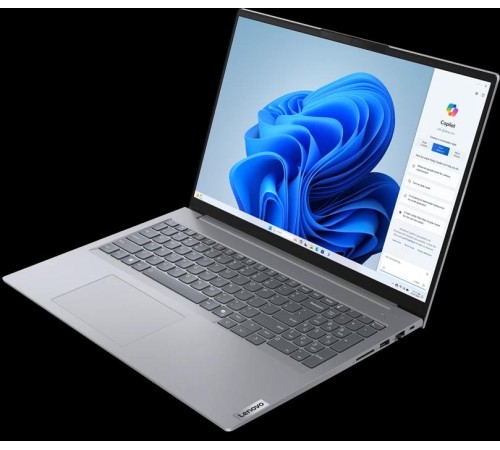 Ноутбук/ Lenovo ThinkBook 16-IML 16.0" WUXGA 300nits ,U7-155H,8Gb DDR5, 512GB SSD M.2 2242 NVMe G4, Integrated ARC, FHD Cam,Wi-fi AX 2x2-6E+BT,Y-FPR, 4 Cell 71Whr, 100W USB-C SLIM-3PIN-UK, BKLT KB US-ENG, No OS, 1Y