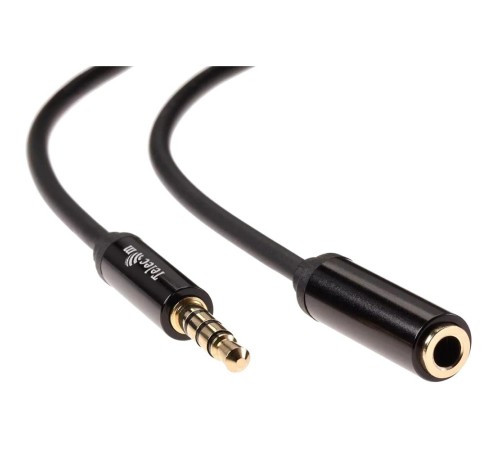 Кабель/ Кабель удлинит 3.5 Jack (M) - 3.5 Jack (F), 1м Telecom PRO <TAV7179M-1M>