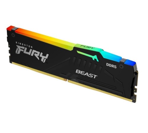 Память оперативная/ Kingston 16GB 5200MT/s DDR5 CL36 DIMM FURY Beast RGB EXPO Память оперативная/ Kingston 16GB 5200MT/s DDR5 CL36 DIMM FURY Beast RGB EXPO