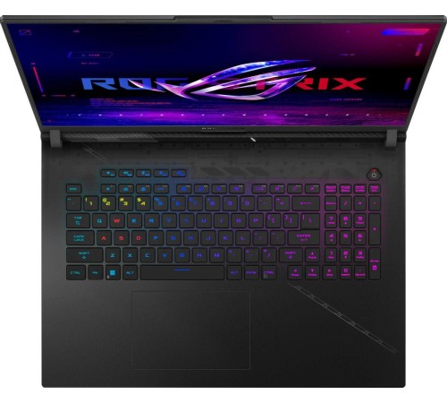 Ноутбук/ ASUS ROG Strix SCAR 18 G834JZR-N6072 18"(2560x1600 WVA (матовый, 240Hz, 3ms) )/Intel Core i9 14900HX(2.39Ghz)/32768Mb/1024PCISSDGb/noDVD/Ext:nVidia GeForce RTX4080(12288Mb)/Cam/BT/WiFi/90WHr/war 1y/3.1kg/Off Black/DOS Ноутбук/ ASUS ROG Strix SCAR 18 G834JZR-N6072 18"(2560x1600 WVA (матовый, 240Hz, 3ms) )/Intel Core i9 14900HX(2.39Ghz)/32768Mb/1024PCISSDGb/noDVD/Ext:nVidia GeForce RTX4080(12288Mb)/Cam/BT/WiFi/90WHr/war 1y/3.1kg/Off Black/DOS