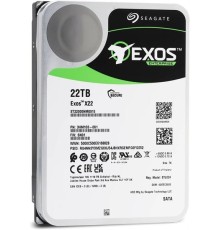 Жесткий диск Seagate Exos X22 HDD SATA 22Tb, 7200 rpm, 512Mb buffer, 512e/4Kn, CMR, ST22000NM001E, 1 year
