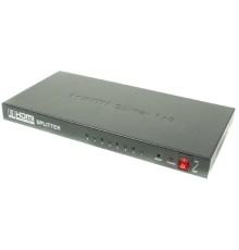 Разветвитель/ OSNOVO Разветвитель сигнала HDMI (1вх./8вых.). Максимальное разрешение 4K2K(30Гц). Поддержка 3D и HDCP. Скорость передачи данных до 10,2Гбит/с.