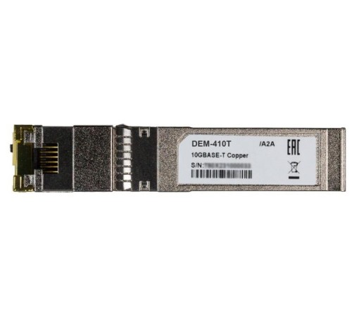 Трансивер D-Link SFP+ Transceiver, 10GBase-T, RJ45, 30M