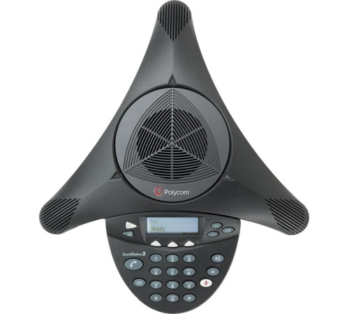 Терминал аудиоконференцсвязи/ SoundStation2 (analog) conference phone without display. Non-expandable. Includes 220V-240V AC power/telco module, power cord with CEE7/7 plug, 6.4m console cable, 2.8m telco cable