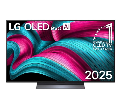 Телевизор 48'' LG/ 48'' OLED, Ultra HD, Smart TV, WebOS, Bluetooth, MR NFC, 120Hz Native (VRR 144Hz), 2.2ch 40Вт Dolby Atmos, 2хHDMI, 3хUSB, 1 Pole, Charcoal Black, 2025