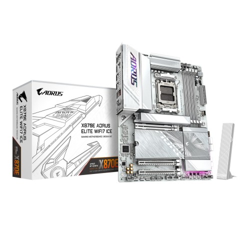 Материнская плата/ X870E A ELITE WF7 ICE Материнская плата/ X870E A ELITE WF7 ICE