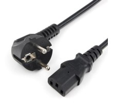 Шнур Power Cube кабель питания, разъем: Schuko(евровилка) - IEC 320 C13, длина 1.8 м., сечение 3x0.75, 10А, медь+ ПВХ, с заземлением, Россия, цвет черный