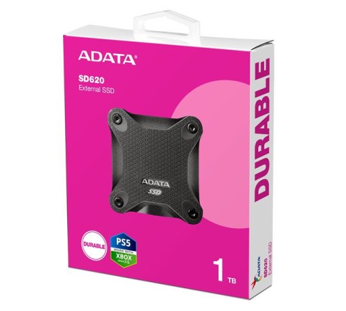 Внешний накопитель Внешний SSD 1TB USB 3.2 Gen 2 (USB 10Gbps) R550/W480MB/s 3D NAND COLOR BOX черный