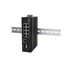 Промышленный PoE коммутатор Gigabit Ethernet OSNOVO SW-60812/I Промышленный PoE коммутатор на 11 портов. Порты: 6 x FE (10/100Base-T) с PoE (до 30W) + 2 x FE (10/100Base-T) с PoE (до 60W) + 1 x GE (10/100/1000Base-T) + 2 x GE SFP (1000Base-X). В