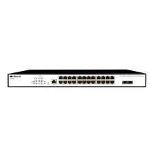 Коммутатор ORIGO Управляемый L2 коммутатор, 24x1000Base-T, 2x1000Base-X SFP, консольный порт RJ-45, комплект для установки в 19" стойку