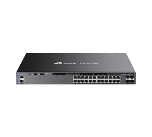 коммутатор TP-Link SG6428XHP, Omada 24-PortGigabit Stackable L3 Managed PoE+ Switch with 4 10GE SFP+ Slots