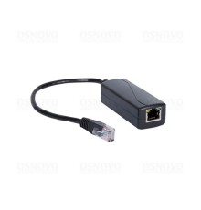 Преобразователь напряжения PoE OSNOVO CN-PoE24/G PoE-конвертер Gigabit Ethernet 48V в 24V. Порты: вх. - RJ45(10/100/1000 Base-T, IEEE 802.3af/at), вых. - кабель RJ45(10/100/1000 Base-T, 24V 1A). Входное напряжение: DC48-57V. Методы