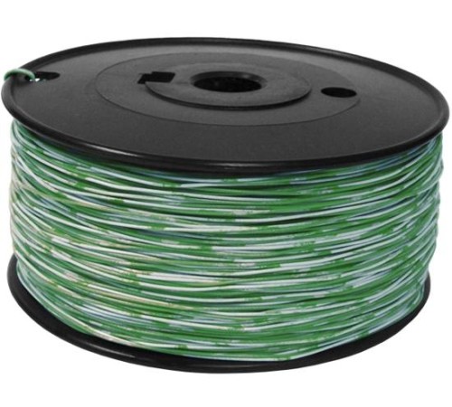 1-парный кроссировочный кабель, 24 AWG, бухта 500 метров, бело-зеленый 1-парный кроссировочный кабель, 24 AWG, бухта 500 метров, бело-зеленый