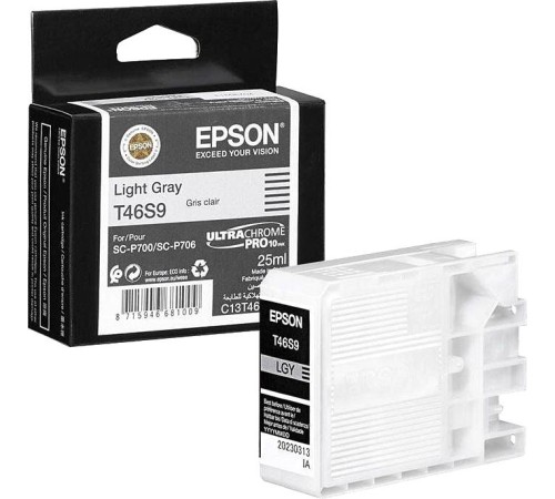 Картридж/ Singlepack LightGray T46S9 UltraChromePro10 ink 25ml
